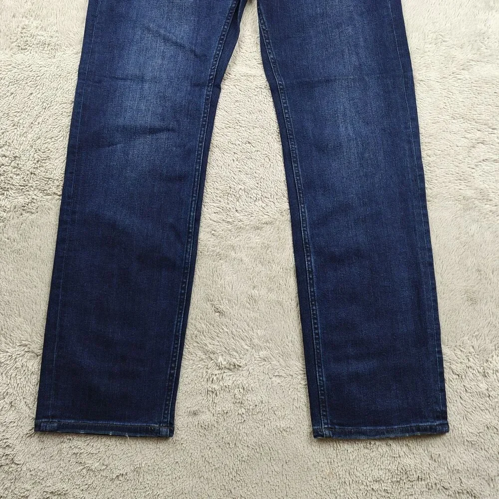 BlankNYC Stanton Jeans Men's 32x32 Dark Mid Blue Straight Leg Stretchy